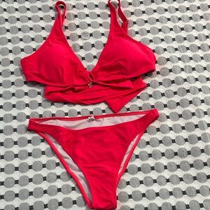 Vibrant Pink Women's Bikini Set